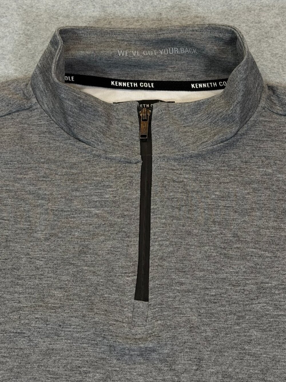 Kenneth Cole Men's The Mobility 1/4 Zip Pullover Grey XXL Moisture Wicking NWT